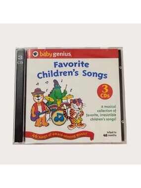 Baby Genius Favorite Childrens Songs 3-CD Set For Ages Infant To 48 Months